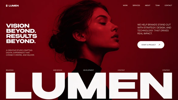 Lumen creative studio website