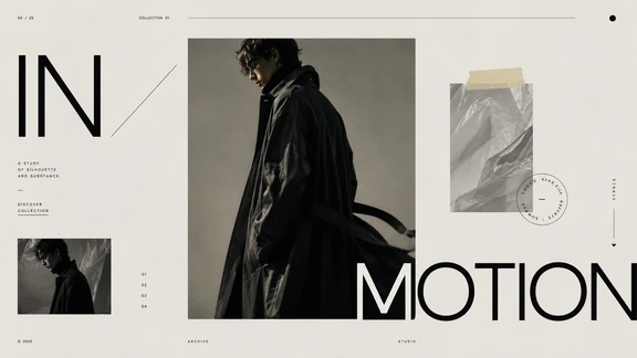 In Motion fashion editorial website