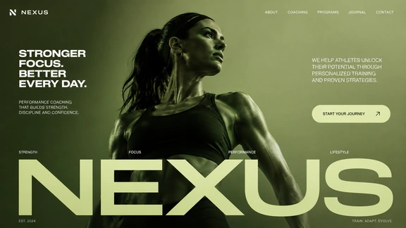 Nexus performance coaching website