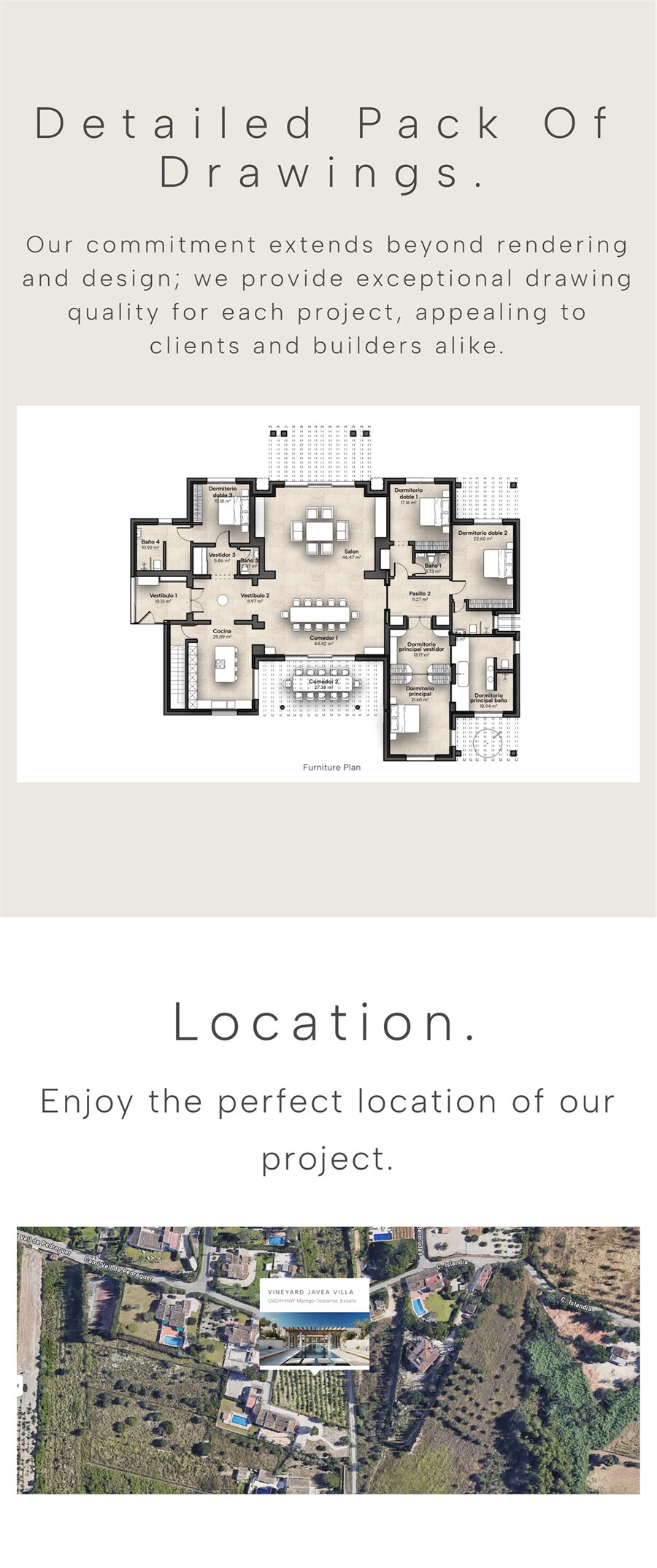 Finished Whiterock drawings and location sections on mobile
